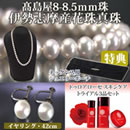 高島屋 8〜8.5mm珠 伊勢志摩産花珠真珠ネックレスセット