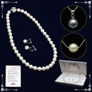 松屋銀座外商部8.5-9mm珠本真珠ネックレスセット