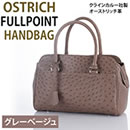 オーストリッチ フルポイントハンドバッグ