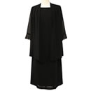 ブラックフォーマル アンサンブル風ワンピース