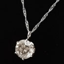 松屋銀座外商部　純プラチナ0.6ctダイヤモンドペンダント