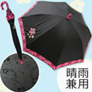 浮絵晴雨兼用傘 花びら彩々